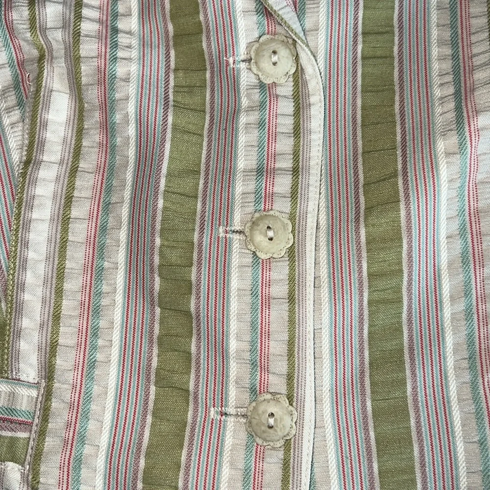 Cabi Women's Cream with Stripes Blazer Size 8